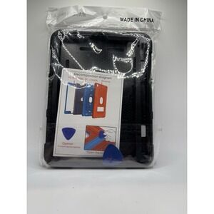 Hard Case for iPad Mini 6 Rugged Shockproof w/ Kickstand, Black